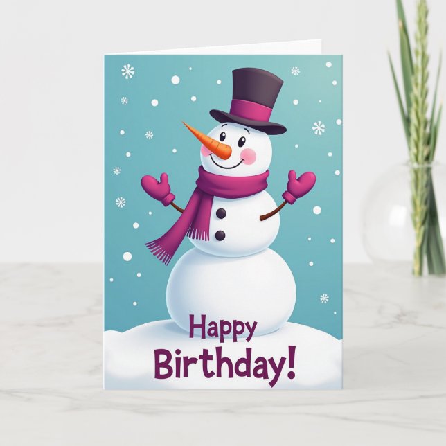 Carte d'anniversaire Winter Whimsy (Devant)
