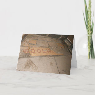 Carte d'anniversaire "WOOLWORTH Sidewalk"