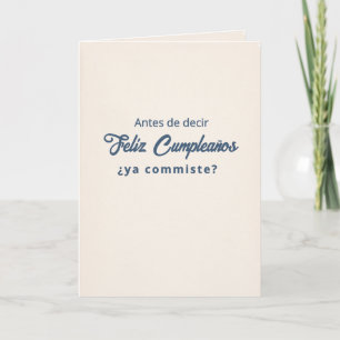 Carte d'anniversaire Ya Comiste?