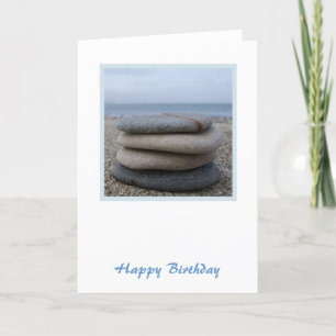 Carte d'anniversaire Zen Pebbles