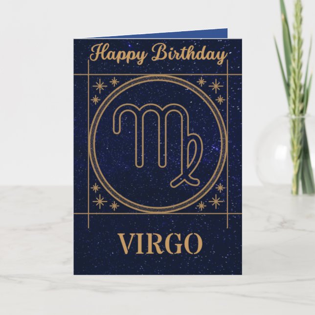 Carte d'anniversaire Zodiac (Virgo) (Devant)