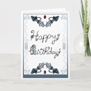 Carte d'anniversaire zodiaque Verseau