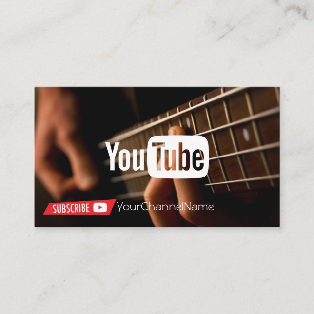 Carte d'annonce de canal de musique (Devant)