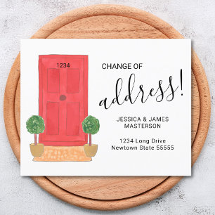 Carte d'annonce de changement d'adresse budgétaire