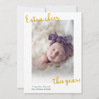 carte d'annonce de fêtes de fin d'année avec une t