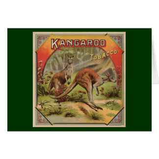 Carte d'annonce de kangourou
