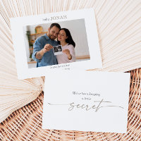 Carte d'annonce de photo de bébé à l'échographie m