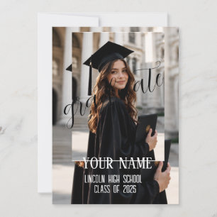 Carte d'annonce de remise de diplôme 2026   Collag