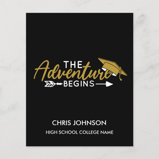 Carte d'annonce de remise de diplôme de la promoti (Devant)