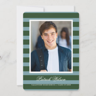 Carte d'annonce de remise de diplômes de fin d'étu