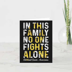 Carte Dans Cette Famille Personne ne combat seul le canc