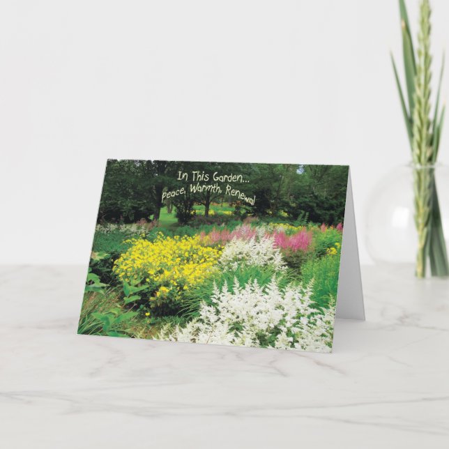 Carte Dans cette Jardin-Pensée à vous (Devant)