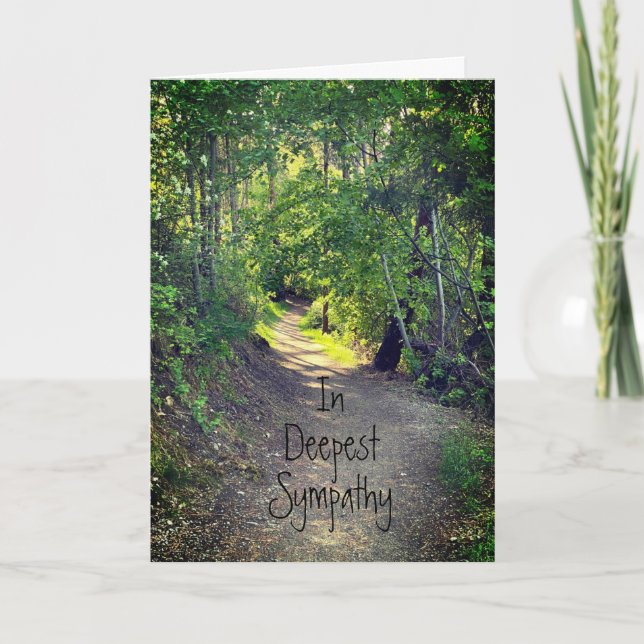 Carte Dans la plus profonde sympathie chemin de la vie É (Devant)