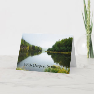 Carte Dans La Plus Profonde Sympathy Lake Trees Wilderne