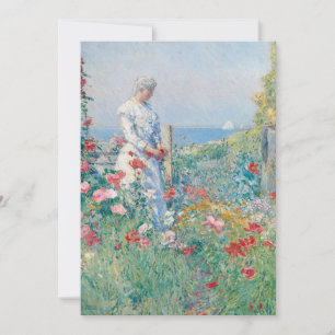Carte Dans le jardin   Childe Hassam