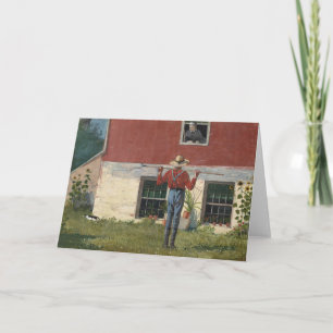 Carte Dans le jardin (Courtoisie rustique)   Winslow Hom
