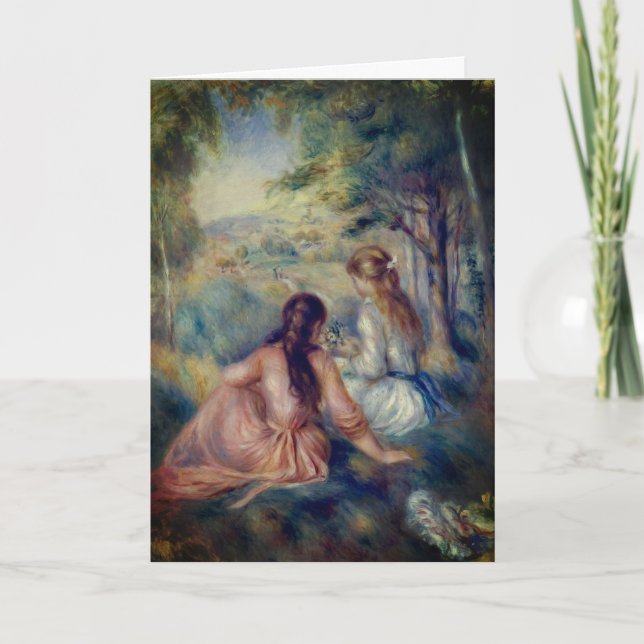 Carte Dans le pré de Renoir : Blanc (Devant)