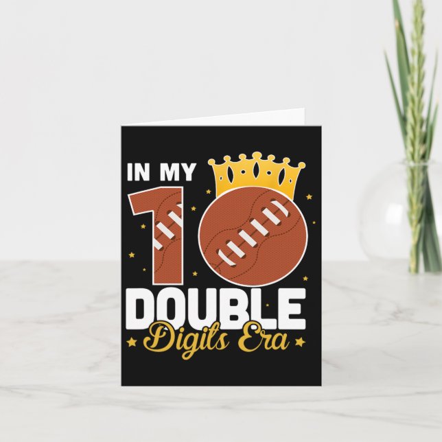 Carte Dans mes 10 chiffres doubles Era Football 10e Anni (Devant)