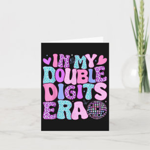 Carte Dans Mes Double Chiffres Era Retro 10 Ans 10e Bir