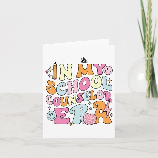 Carte Dans Mon Époque De Conseiller D'École Revenir À L' (Devant)