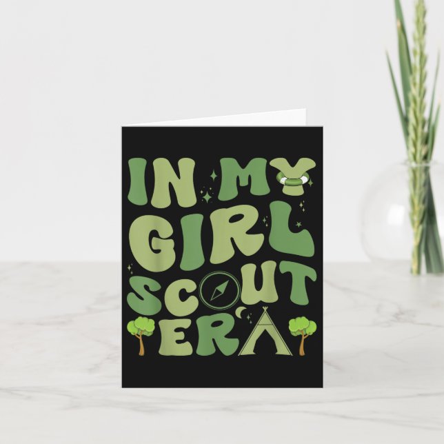 Carte Dans Mon Jour Des Filles Patricks Scout Era, Scout (Devant)
