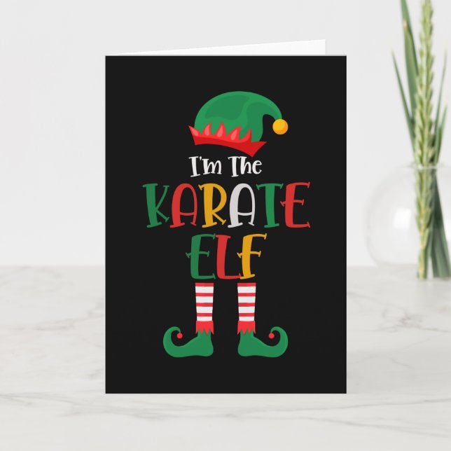 Carte Dans The Karate Elf Matching Noël (Devant)