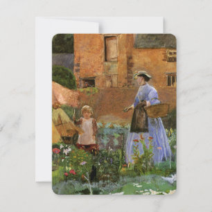 Carte Dans un jardin à Cookham par George John Pinwell