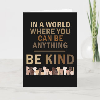 Carte Dans un monde où vous pouvez être n'importe quoi