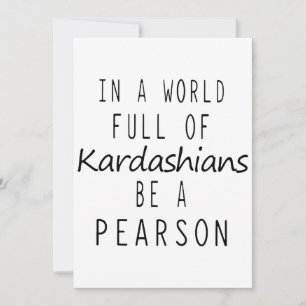 Carte dans un monde plein de kardashians être un jeu per