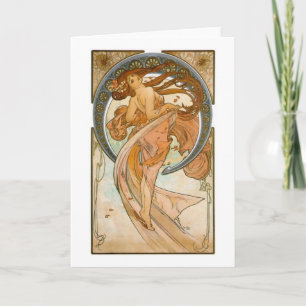 Carte Danse (1898), Alphonse Mucha Art nouveau