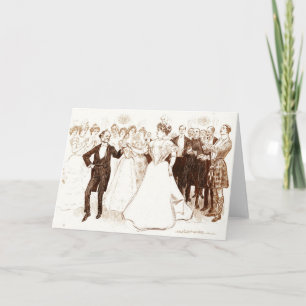 Carte Danse 1899 d'anniversaire