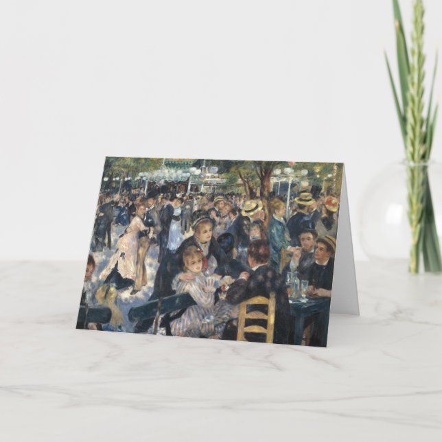 Carte Danse au Moulin de la Galette - Renoir Peinture (Devant)