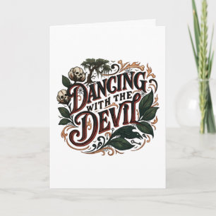 Carte Danse Avec Le Diable Art Gothique