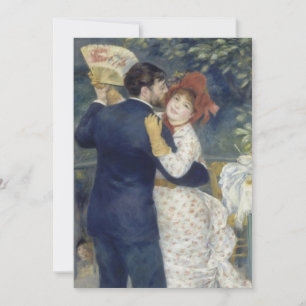 Carte Danse country par Pierre Renoir, Art Vintage