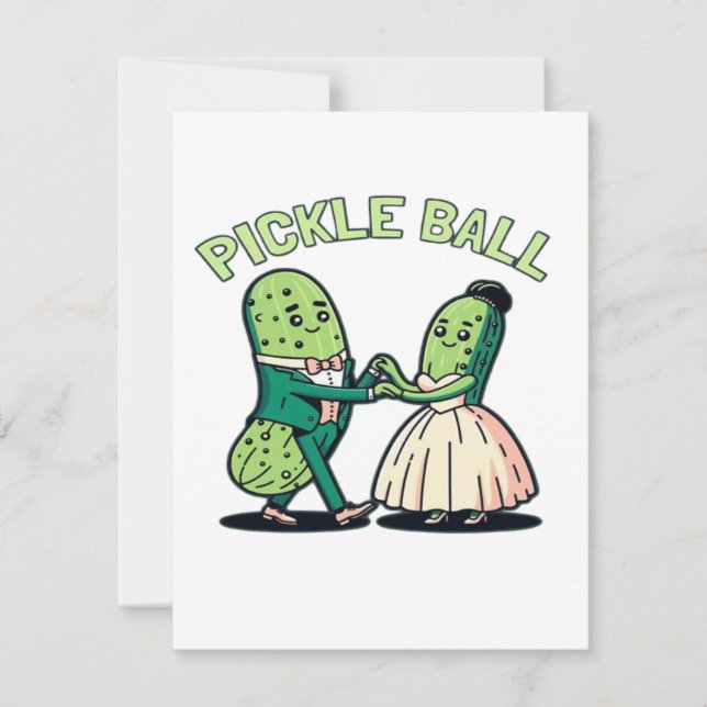 Carte Danse de bal de Pickball (Devant)