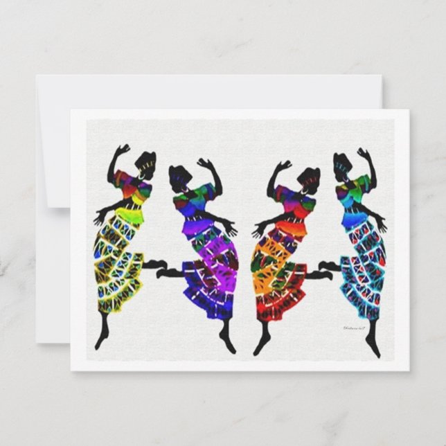 Carte Danse des pieds africains (Devant)