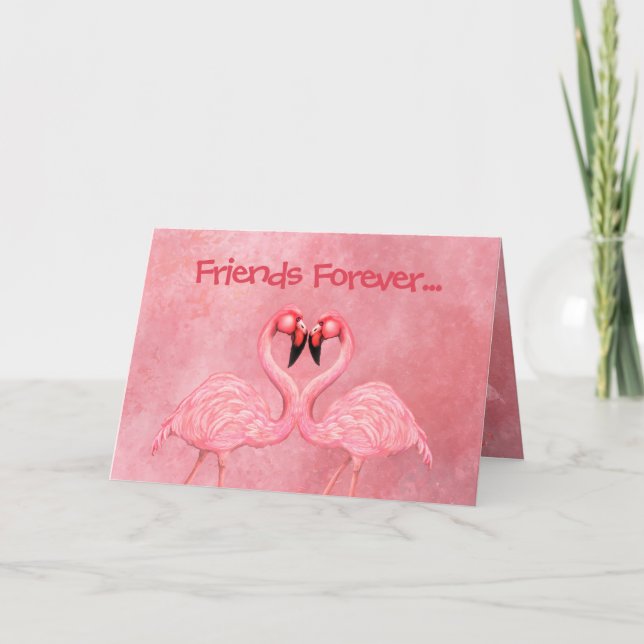 Carte Danse Flamant rose (Devant)