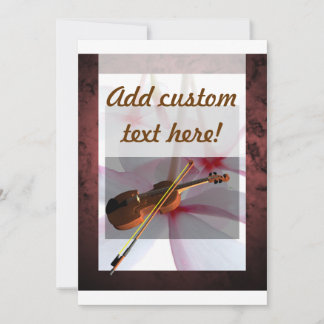 Carte Danse Florale Coquille Rouge