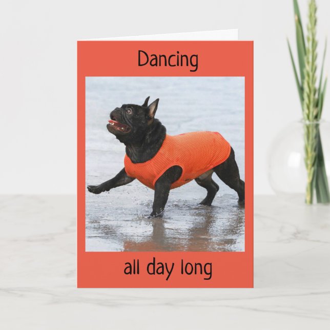 CARTE DANSE - HEUREUX QUE CE SOIT "VOTRE ANNIVERSAIRE" (Devant)