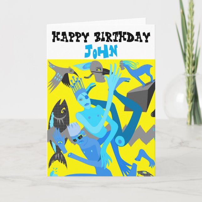 Carte Danse jaune (Devant)