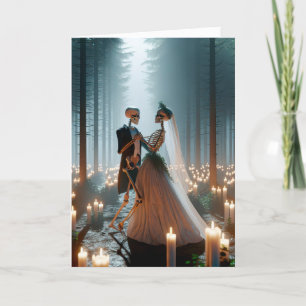 Carte Danse Mariage d'Halloween