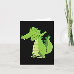 Carte Danser Alligator Cadeau Drôle Dabbing Alligator