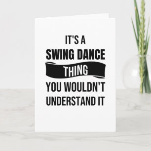 Carte Danser Danser Dance Drôle   Swing Dancer Rockabill