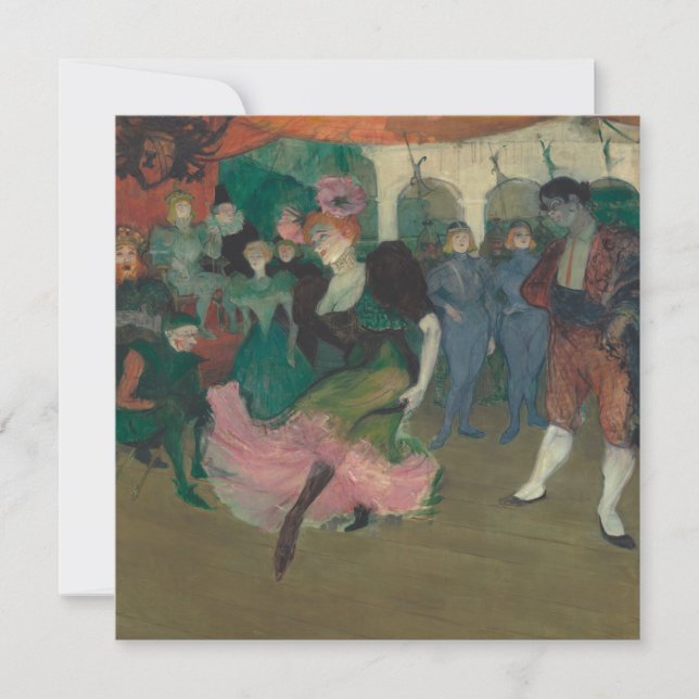 Carte Danser le Bolero - Peinture Toulouse-Lautrec (Devant)