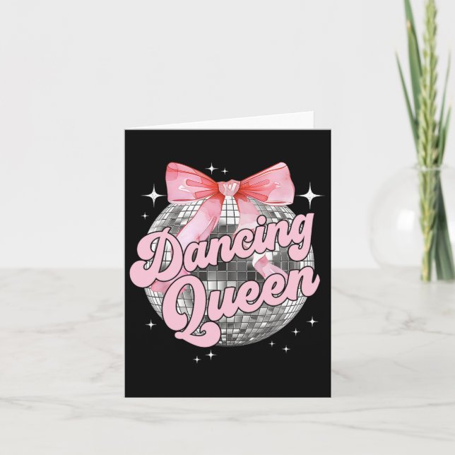 Carte Danser Queen Shirt Danser les années 70 80s Femmes (Devant)