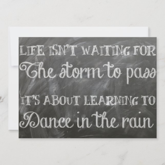 Carte danser sous la pluie (Devant)