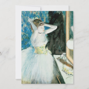 Carte Danseur dans sa salle d'habillage Edgar Degas
