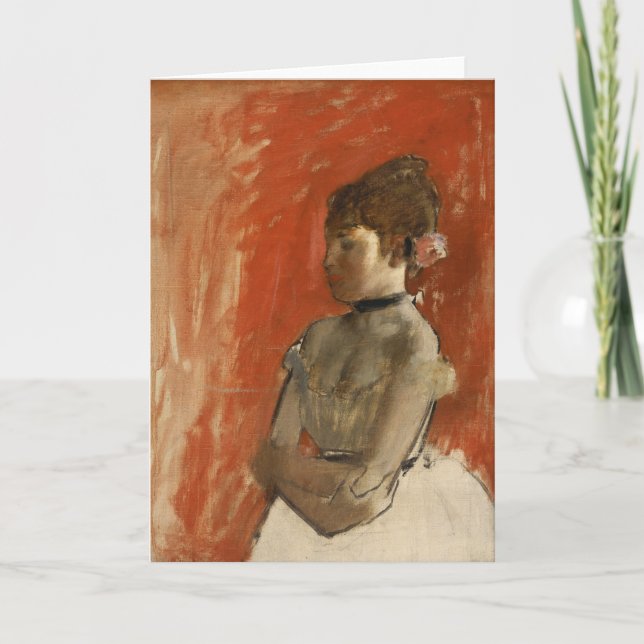 Carte Danseur de ballet avec bras croisés | Edgar Degas (Devant)
