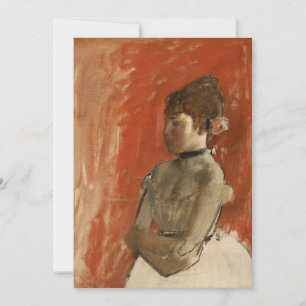 Carte Danseur de ballet avec bras croisés Edgar Degas