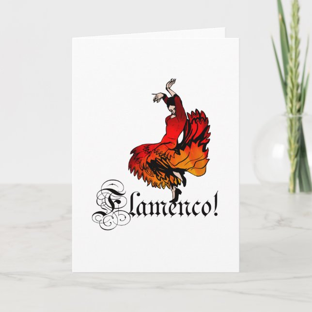 Carte Danseur de flamenco (Devant)